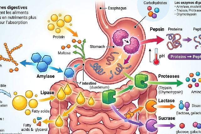 Les enzymes digestives : clés essentielles pour une santé optimale