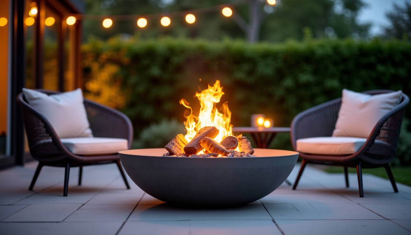 Quel brasero extérieur choisir pour aménager un espace convivial